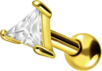 Produktbild von Ohrpiercing Chirurgenstahl Ohrpiercing KRISTALLDREIECK