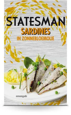 Obrázok produktu pre Štátne sardinky v slnečnicovom oleji, 120 g - Jemné filety sardiniek, bohaté na Omega-3
