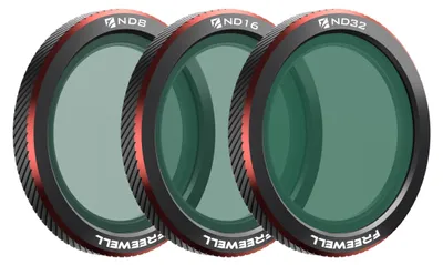 Image de Solidchoice - Pack de 3 filtres ND magnétiques pour DJI Neo 2 - ND8, ND16, ND32
