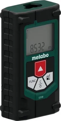 Produktbild von Laser-Entfernungsmesser, METABO LD 60, Inkl. Gürteltasche, Inkl. Batterien, Im Karton