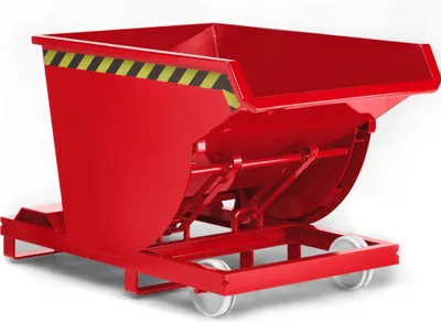 Produktbild von R+R Industrietechnik Selbstkipper Typ RSK-75 1200x1640x1060mm 750dm³ RAL 3000 Feuerrot