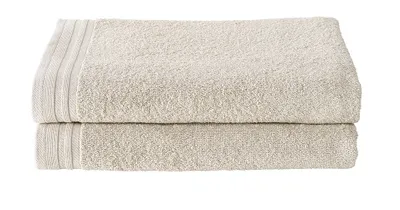 Produktbild von badetücher 140 x 70 cm Baumwolle beige 2 Stück