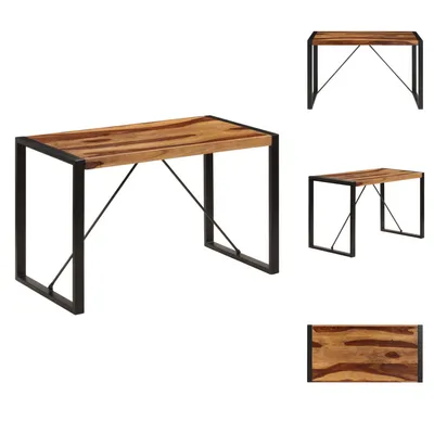 Zdjęcie produktu dla vidaXL Stół do jadalni 120 x 60 x 76 cm lite drewno - Stoły do jadalni