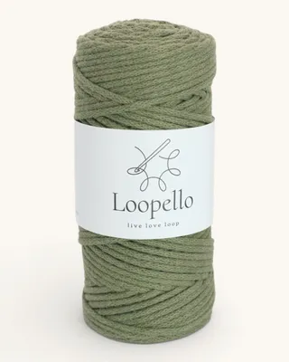 Produktbild von Loopello Baumwollkordel Classic 3 mm 100 m – Khaki
