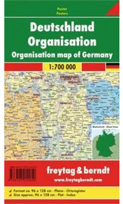 Produktbild von Deutschland Organisation 1 : 700 000. Planokarte
