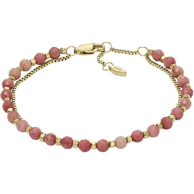 Produktbild von Fossil JF04682710 Armband Damen Stacked Up Rhodochrosit Rosé Edelstahl