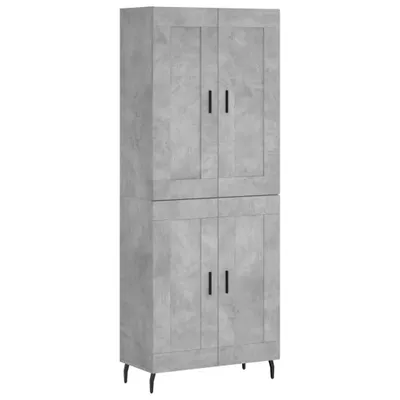 Produktbild von Highboard Betongrau 69,5x34x180 cm Holzwerkstoff