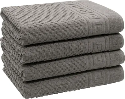 Produktbild von Duschtücher 4er Set, 70x140 cm, grau, Baumwolle
