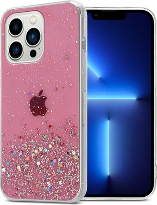Produktbild von Cadorabo Hülle für Apple iPhone 13 PRO Schutz Hülle in Rosa Handyhülle TPU Etui Glitter Cover Case Glitzer