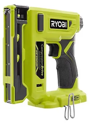 Image de Agrafeuse RYOBI R18ST50-0 18V  livrée avec agrafes et crochet de maintien  (vendu sans batterie)