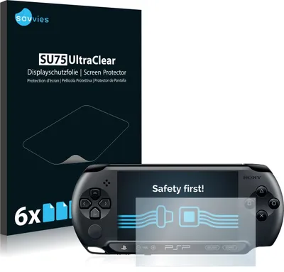 Produktbild von 6x Für Sony PSP Street E1004 Schutzfolie Savvies Displayschutz Display Schutz Folie Klar Transparent