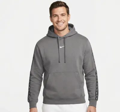 Produktbild von NIKE M NSW Repeat Fleece PO Hoodie BB Eisengrau/Weiß Grau XL