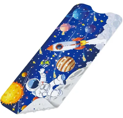 Zdjęcie produktu dla Mata antypoślizgowa do wanny dla dzieci, motyw kosmos, 100 x 40 cm