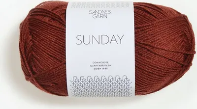 Produktbild von Sandnes Sunday 50g 3554 rostfarben