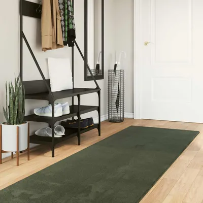 Obrázek produktu pro Koberec HUARTE Lesní zelená 80 x 1000 cm 100% polyester Plochá
