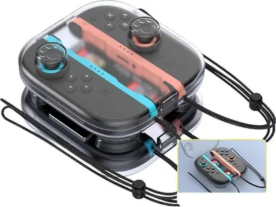 Immagine prodotto di Per Nintendo Switch 2 Joy-Con custodia trasparente + 2 slot per schede