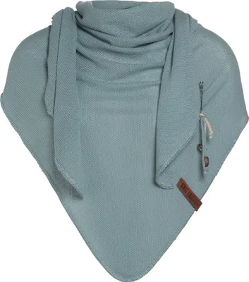 Produktbild von Knit Factory Lola Dreieckstuch - Stone Green - 190x85 cm