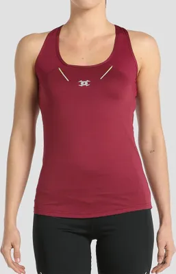 Image de John Smith Acode, t-shirt sans manches rouge, femme, taille M