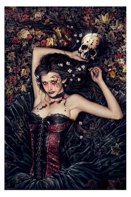 Image de Victoria FRANCES - Skull Girl - 61x91,5cm - Affiche Poster