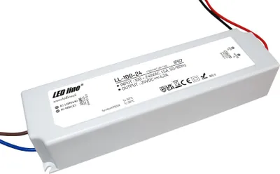 Zdjęcie produktu dla Transformator LED 100W 4.2A 24V zasilanie IP67 Wodoodporny transformator do oświetlenia żarówkami LED
