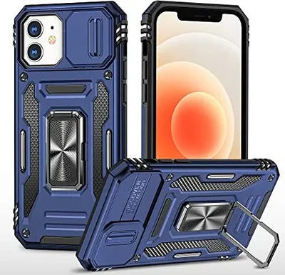 Obrázok produktu pre Puzdro pre Apple iPhone X/XS Puzdro Modré Pevný zadný kryt s krúžkom