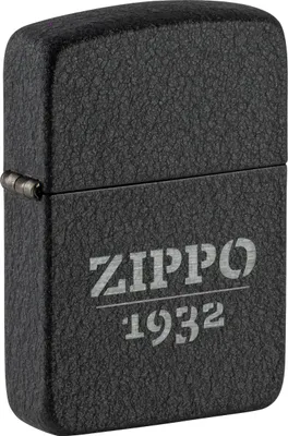 Produktbild von Zippo Feuerzeug Black Crackle 1941 gelasert Benzin Sturmfeuerzeug mit windfester Flamme