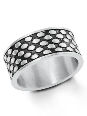 Produktbild von s.Oliver 2022632 Herren Ring Edelstahl Silber Schwarz 64 (20.4)