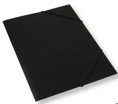 Produktbild von A4-Mappe mit Gummiband, schwarz – Penword