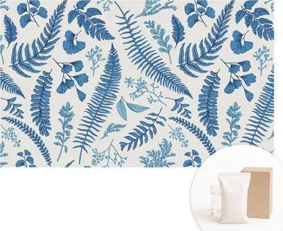 Produktbild von Fototapete - Wandbilder für Wohnzimmer - 416x254 - Dekorative Wandfolie - Modernes Design für Wanddekoration - Tapeten für Innenräume - Botanische Muster