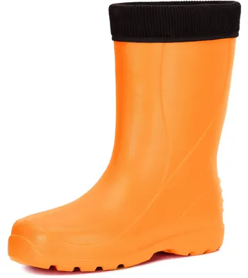 Image de Ladeheid Femme Bottes de pluie thermo Eva légères LADW002 (Orange, 36 UE)