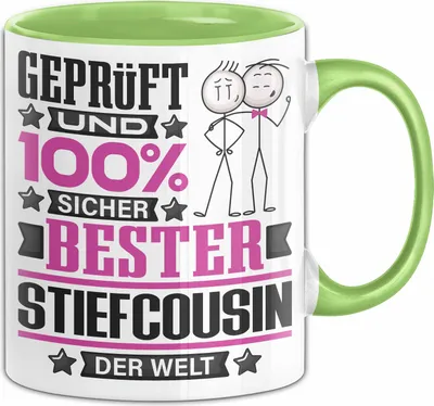 Produktbild von Stiefcousin Geschenk Lustiger Spruch für Stiefcousin Geschenkidee Bester Stiefcousin Der Welt (Grün)