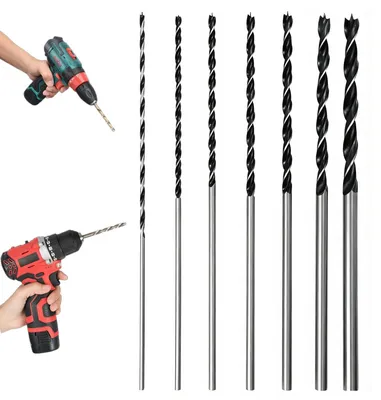 Obrázok produktu pre Sada vrtákov na drevo - 7 kusov - priemer 4 až 12 mm - dĺžka 300 mm