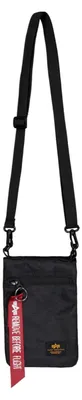 Image de Alpha Industries, sac bandoulière de voyage unie, 0,5L, couleur noire