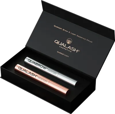 Zdjęcie produktu dla QUALASH zestaw Odżywka do Rzęs i Brwi 2x3,5 ml Najlepsze Serum do Rzęs i Brwi! – wydłużenie, zagęszczenie, regeneracja, efekty po 4 tygodniach -