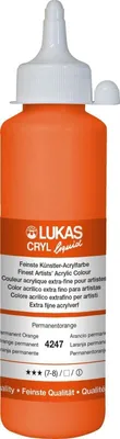 Obrázek produktu pro Lukas Cryl Liquid Akrylová barva Permanent Orange 250 ml 1 ks