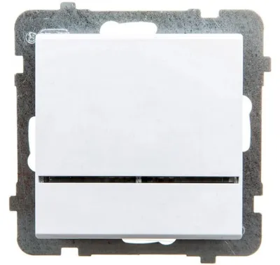 Obrázok produktu pre Ospel ŁP-1RS/m/00, Biela, IP20, 250 V, 16 A, 71 mm, 42 mm
