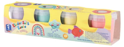 Immagine prodotto di Feuchtmann 4 vasetti plastilina Rainbow: blu, rosa, viola, giallo