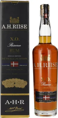Produktbild von A.H. Riise X.O. Reserve Rum THE THIN BLUE LINE DENMARK 40% Vol. 0,7l in Geschenkbox