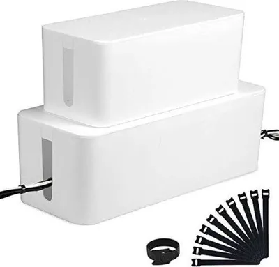 Produktbild von Kabelmanagement Box weiß, Kabelorganizer