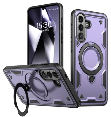 Produktbild von Samsung Galaxy A57 Hülle - Coverup Armor Back Cover met MagSafe Compatible Kickstand - Violett