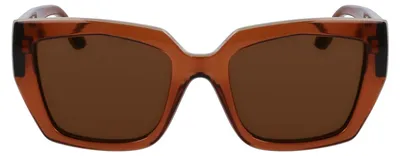 Immagine prodotto di Occhiali da sole da donna Karl Lagerfeld KL6143S, montatura color marrone chiaro, misura 53/20/145
