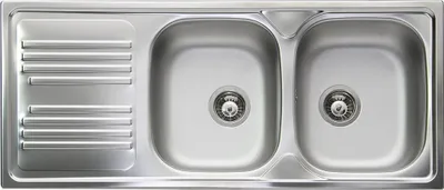 Immagine prodotto di Lavello Smeg LYP116S ad Incasso 2 Vasche con Gocciolatoio Rettangolare Acciaio Inossidabile