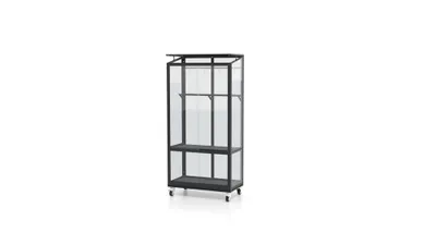 Produktbild von Vitavia Balkongewächshaus Polis 350 ESG, inkl. Rollfundament, schwarz