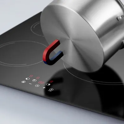 Obrázek produktu pro CIARRA Indukční varná deska se 3 varnými zónami Vestavná varná deska s příkonem 5600 W a 9 stupni časovače Touch VM3BIH-E