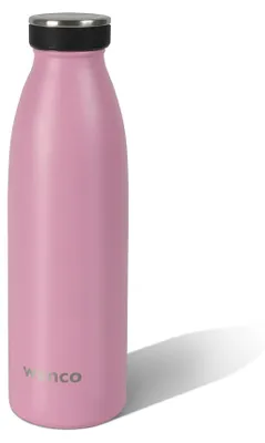 Immagine prodotto di bottiglia wenco in acciaio inox 0,5l / 500ml isolata e a prova di perdite per bevande fredde e calde