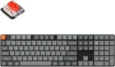 Produktbild von Keychron K5 Max Ultraflache kabellose mechanische Tastatur, QMK/VIA programmierbar, 3-Modus