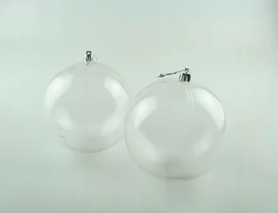 Immagine prodotto di 2 palline trasparenti da 12 cm per decorazioni | XMT-15055