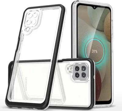 Zdjęcie produktu dla Clear 3in1 etui do Samsung Galaxy A22 4G żelowy pokrowiec z ramką czarny