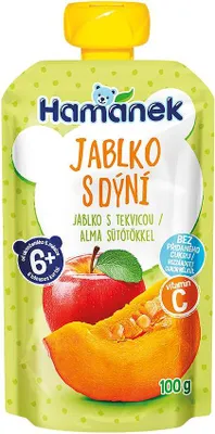 Obrázek produktu pro Hamánek Jablko a dýně 6m+ (100 g)