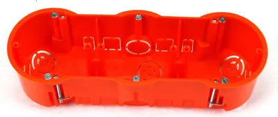 Produktbild von 3 Stück Hohlwanddose 3-fach Schalterdose Abzweigdose Hohlraumdose Ø 60 x 60 mm